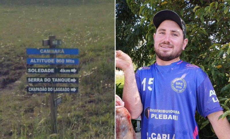 Cerimônia de despedida e o sepultamento do jovem que morreu em acidente de trabalho aconteceram no último sábado (21) - Foto: Google Street View e Redes Sociais/Divulgação/ND