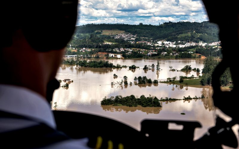 Imagem mostra a cidade de Tai&oacute; na &uacute;ltima segunda-feira
