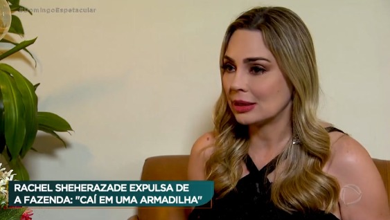 Rachel Sheherazade contou à Record TV que caiu em uma armadilha 