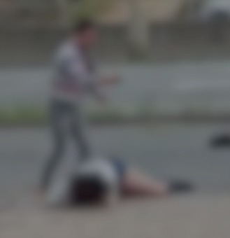 BR-470 &eacute; transformada em ringue e pancadaria &eacute; flagrada em Indaial – Foto: Reprodu&ccedil;&atilde;o/ND