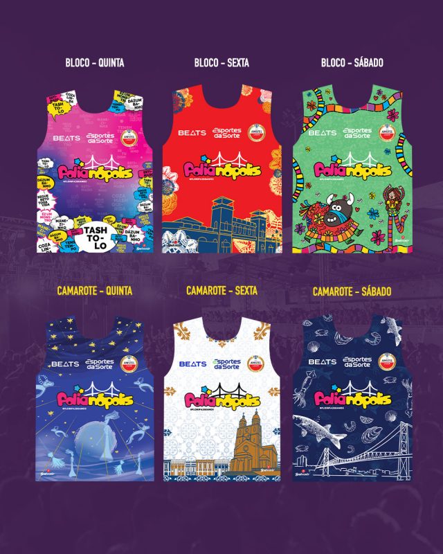 Cole&ccedil;&atilde;o de abad&aacute;s do Folian&oacute;polis 2023 homenageia os 350 anos de Florian&oacute;polis – Foto: Divulga&ccedil;&atilde;o