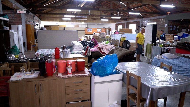 Abrigos foram abertos em Rio do Sul – Foto: Divulga&ccedil;&atilde;o/Reprodu&ccedil;&atilde;o/ND