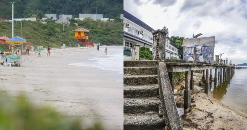 Alargamento da praia de Jurer&ecirc; e revitaliza&ccedil;&atilde;o de trapiche em Coqueiros devem come&ccedil;ar em breve – Foto: Leo Munhoz/Arquivo/ND