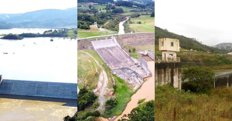 Nível do rio Itajaí-Açu segue elevado no Alto Vale nesta quinta-feira (15); barragens estão com a maior parte das comportas abertas e dentro da capacidade &#8211; Foto: Arquivo/Divulgação/ND