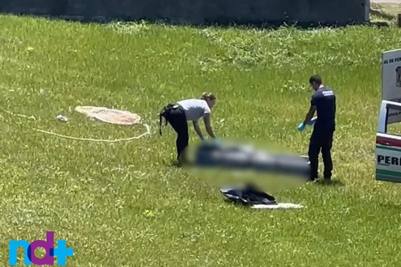 Corpo foi levado para a praia dos A&ccedil;ores – Foto: Betinha Pires/ND