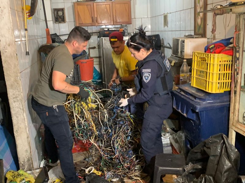 Operação Fio Desencapado realiza apreensão no Monte Cristo - Foto: Daniela Ceccon/ND