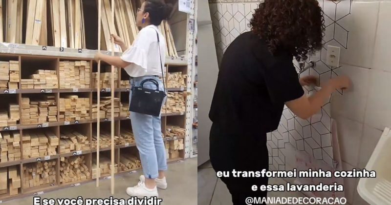 Ideias s&atilde;o baratas e prometem dar uma nova cara ao im&oacute;vel&nbsp;– Foto: Reprodu&ccedil;&atilde;o/TikTok/@maniadedecoracao