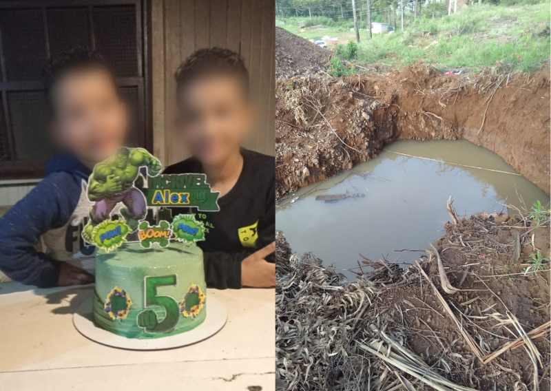 Irmãos de 5 e 8 anos saem para brincar e morrem afogados em fossa na Serra catarinense
