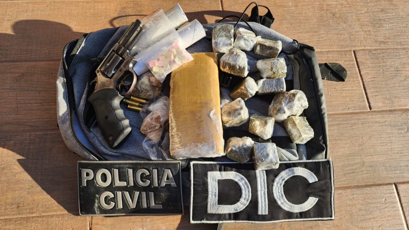Drogas foram encontradas na casa do homem – Foto: Pol&iacute;cia Civil/Divulga&ccedil;&atilde;o/ND