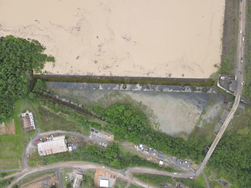 Imagem aérea mostra situação em José Boiteux, onde está uma das principais barragens do Alto Vale 