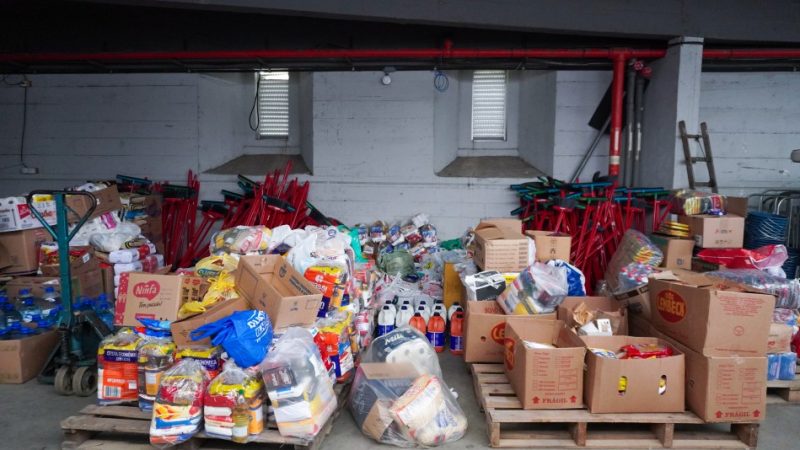 Suprimentos arrecadados durante a Oktoberfest s&atilde;o encaminhados &agrave; Tai&oacute; – Foto: Divulga&ccedil;&atilde;o/Reprodu&ccedil;&atilde;o/ND