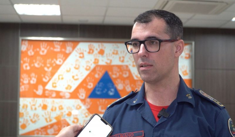 Comandante-geral do CBMSC alertou para o risco de novas enchentes e deslizamentos – Foto: Marco Favero/Secom/Divulga&ccedil;&atilde;o/ND