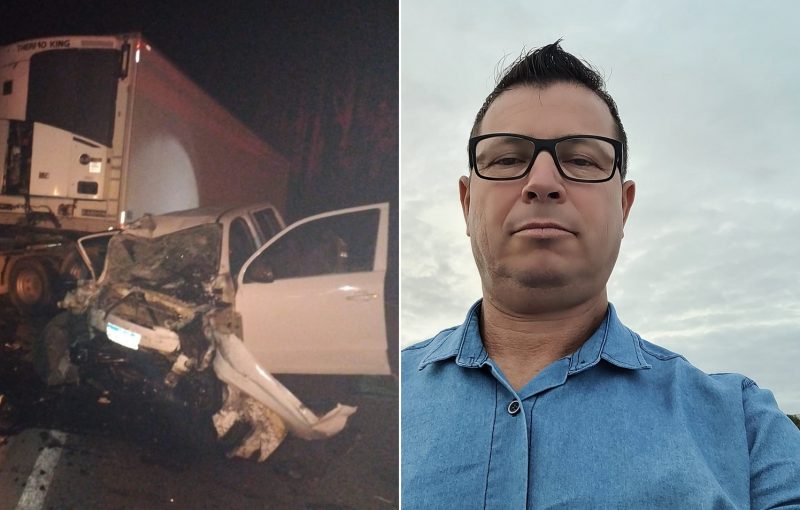 Motorista de uma VW Amarok, com placas de Indaial, morreu após acidente grave na noite de segunda-feira (23) - Foto: PRF/Divulgação/Redes Sociais/Reprodução/ND