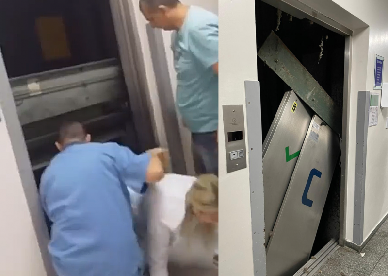 Elevador do Hospital regional de S&atilde;o Jos&eacute; apresenta problemas com pacientes dentro – Foto: Reprodu&ccedil;&atilde;o/ND