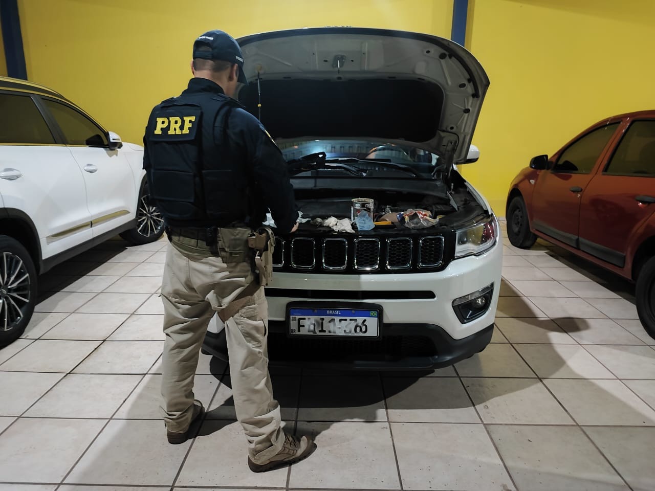 Jeep/Compass was found in Biguaçu after being stolen in Sao Paulo – PRF/Reproduction/ND
