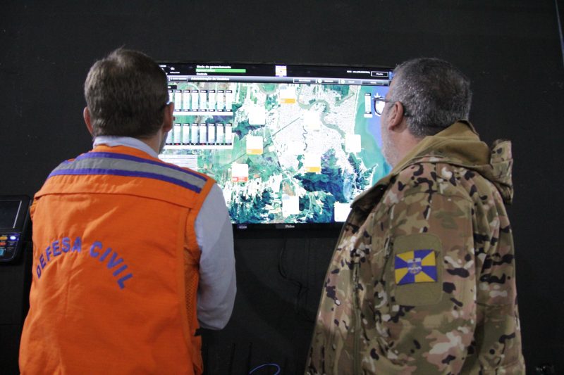 N&iacute;vel dos rios e picos da mar&eacute; preocupam &aacute;reas mais baixas da cidade – Foto: Prefeitura de Itaja&iacute;/Reprodu&ccedil;&atilde;o/ND