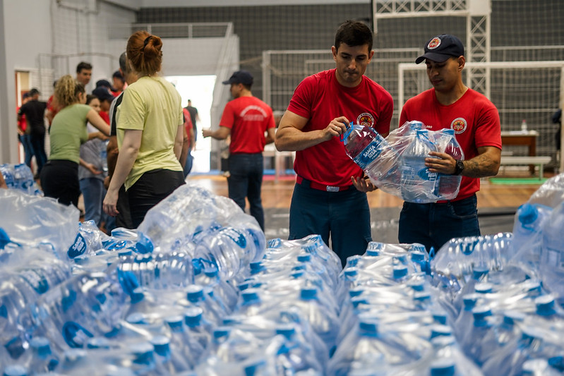 Mais de 40 mil doa&ccedil;&otilde;es s&atilde;o arrecadadas para atingidos por chuvas em SC – Foto: Marcos Favero/Secom/Divulga&ccedil;&atilde;o/ND