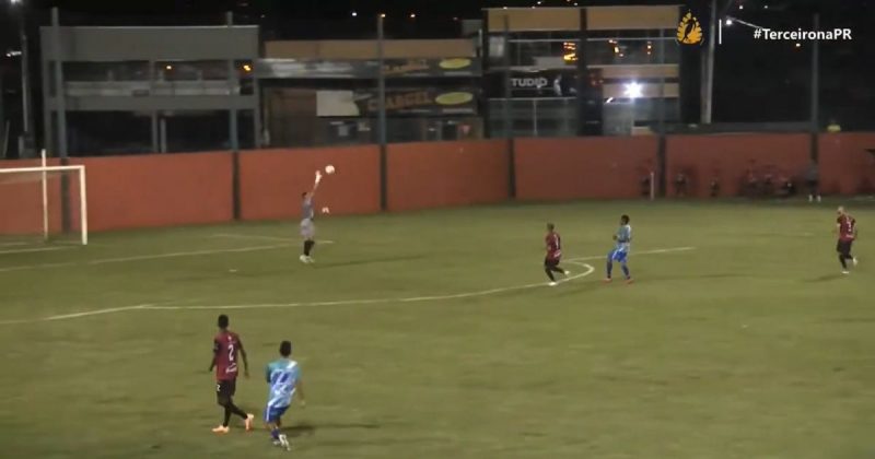 Morrinho artilheiro acabou traindo o goleiro na terceira divisão do Paraná