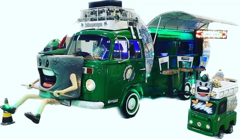 Rollmopswagen &eacute; uma das atra&ccedil;&otilde;es da 38&ordf; Oktoberfest em Blumenau – Foto: Redes Sociais/Divulga&ccedil;&atilde;o/ND