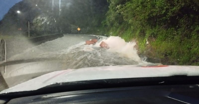 Serra foi tomada pela água