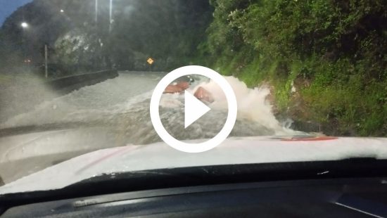 Pista começa a ceder na BR-280, em Araquari