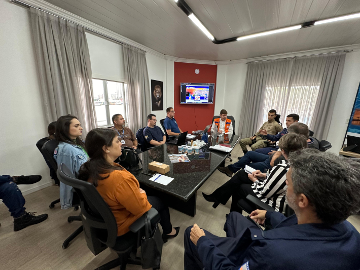 Encontro aconteceu nesta quinta-feira (5) – Foto: Reprodu&ccedil;&atilde;o/Prefeitura de Navegantes