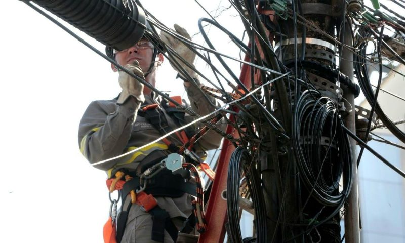 Servi&ccedil;o de realinhamento dos cabos ser&aacute; realizado nesta ter&ccedil;a-feira – Foto: Prefeitura de Joinville/Divulga&ccedil;&atilde;o/ND