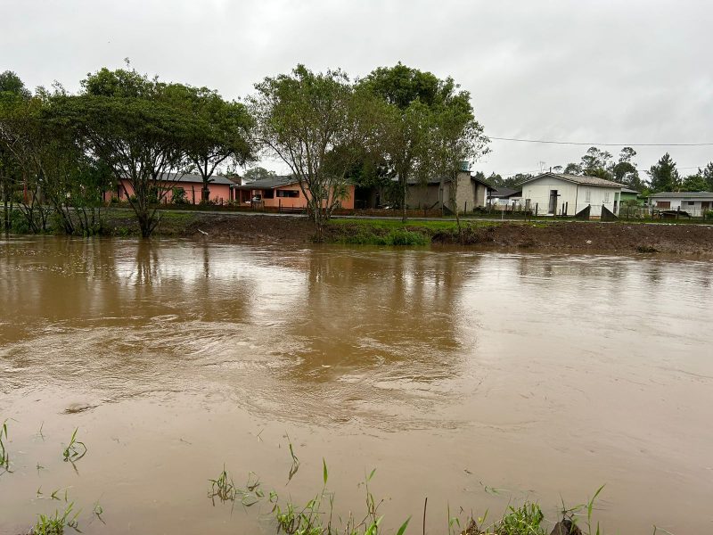 Nas últimas 24 horas, choveu cerca de 45 milímetros em Criciúma. &#8211; Foto: Juno César/NDTV