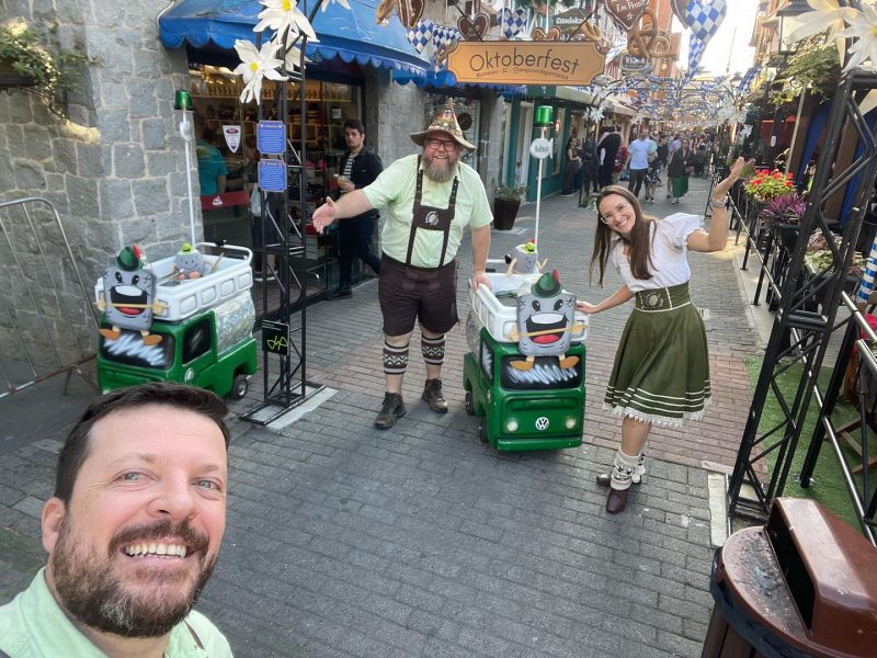 Rollmopswagen &eacute; uma das atra&ccedil;&otilde;es da 38&ordf; Oktoberfest em Blumenau – Foto: Redes Sociais/Divulga&ccedil;&atilde;o/ND