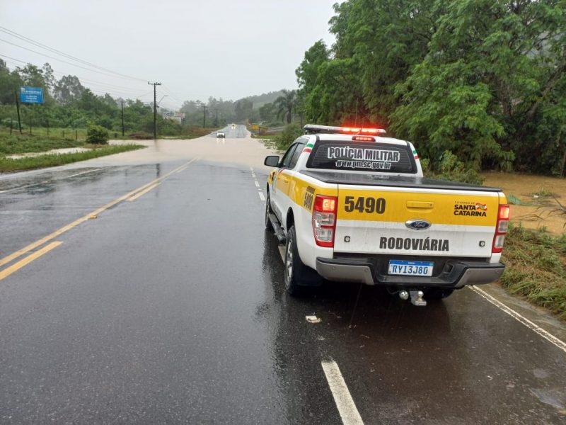 SC-350 entre Rio do Sul e Aurora – Foto: PMRV/Divulga&ccedil;&atilde;o/ND