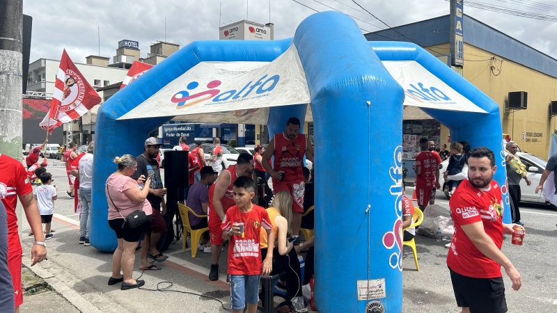 "Esquenta" da torcida do Brusque no Augusto Bauer