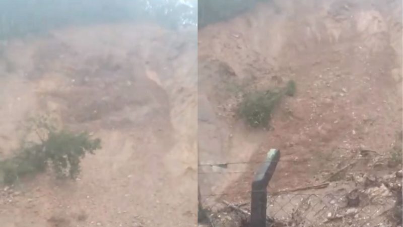 Deslizamento de terra deixa internautas em choque em Itajaí