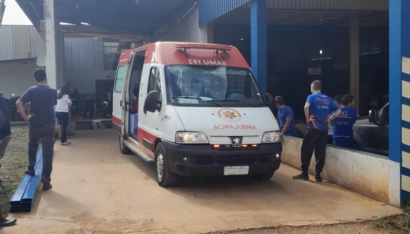 Homem foi levado para o hospital com diversos ferimentos – Foto: Reprodu&ccedil;&atilde;o/CBM