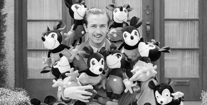 Walt Disney não desistiu do sonho de infância, criando personagens que ficaram marcados na história da animação