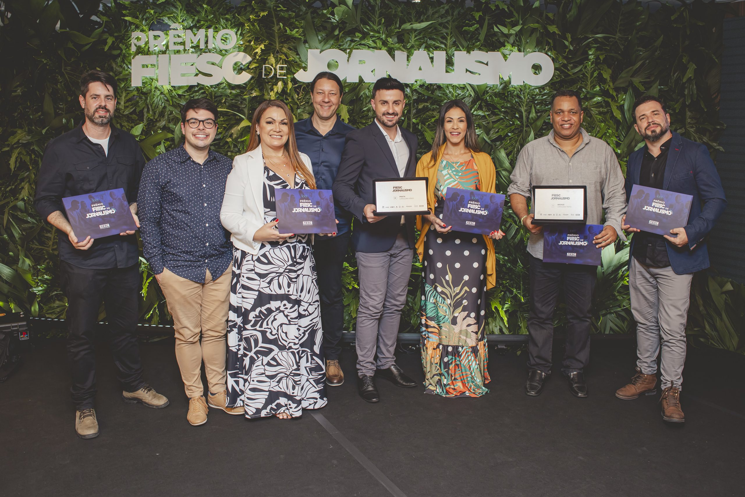 Jornalistas do Grupo ND conquistam o Pr&ecirc;mio Fiesc de Jornalismo – Foto: Jos&eacute; Somensi/Divulga&ccedil;&atilde;o/ND