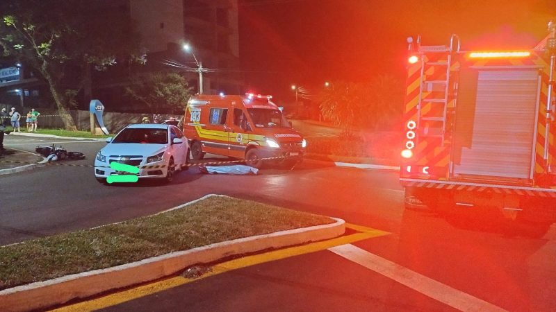 Local do acidente. Foto: Corpo de Bombeiros.