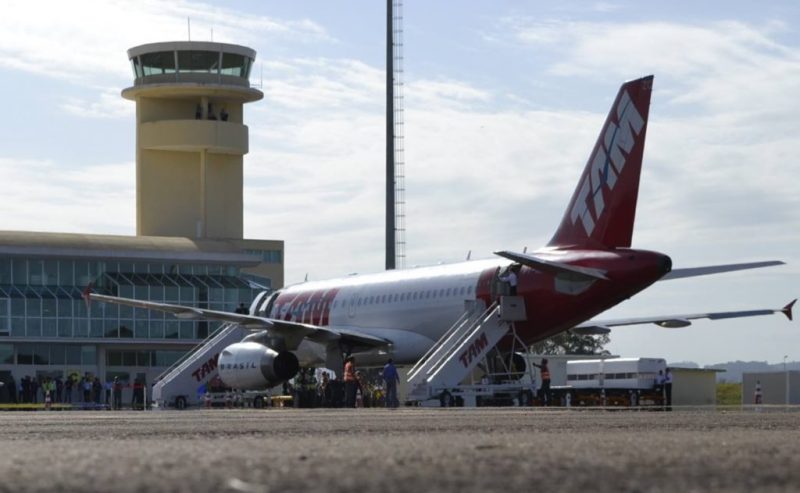 O aeroporto regional de Jaguaruna est&aacute; prestes a passar por interven&ccedil;&otilde;es. – Foto: Arquivo