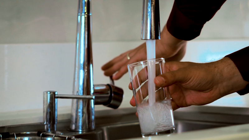 Water goes through a number of processes before it reaches the tap in people's homes. 