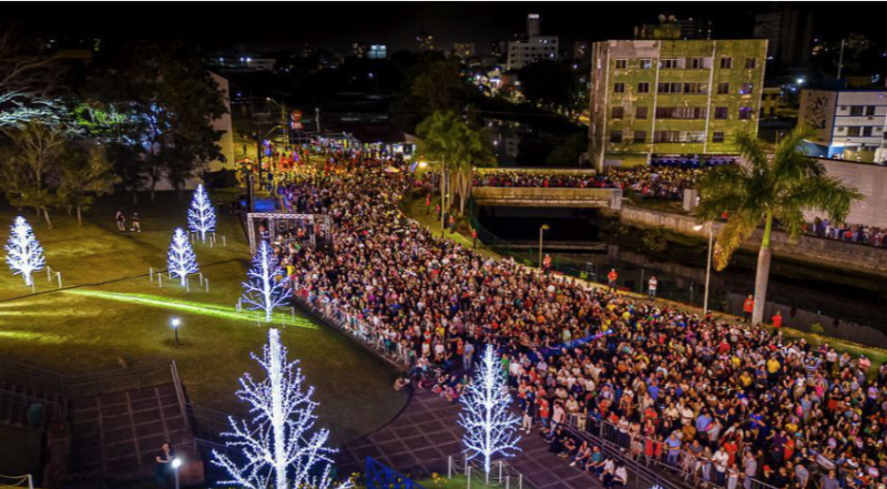 Este ano, o tema do Natal de Joinville &eacute; &ldquo;A F&aacute;brica Encantada de Natal&rdquo; – Foto: Prefeitura de Joinville/Divulga&ccedil;&atilde;o