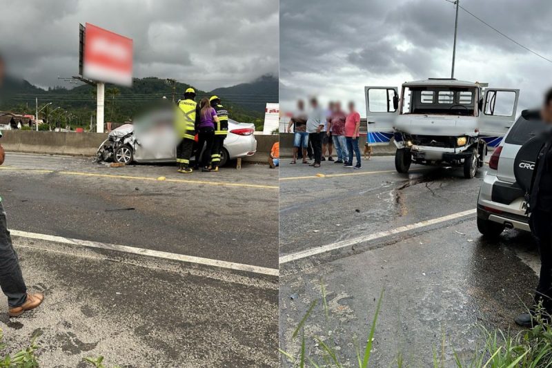 Acidente envolveu quatro ve&iacute;culos – Foto: Reprodu&ccedil;&atilde;o/Divulga&ccedil;&atilde;o/ND