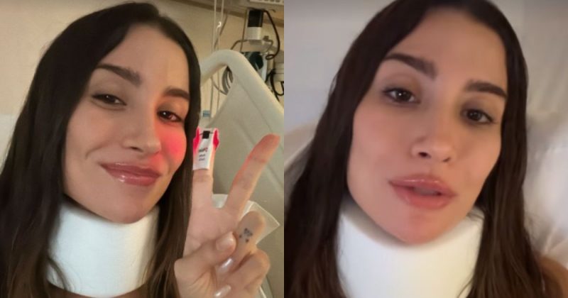 Imagens tiradas dos stories do Instagram de Bianca Andrade mostram ela falando os detalhes do último acidente