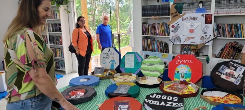 Imagem da inauguração da biblioteca