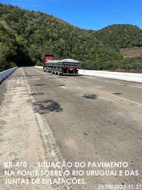 rodovias federais em SC apresentam asfalto precário