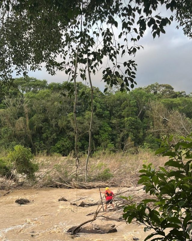 Buscas por pai e filho continuam em Indaial