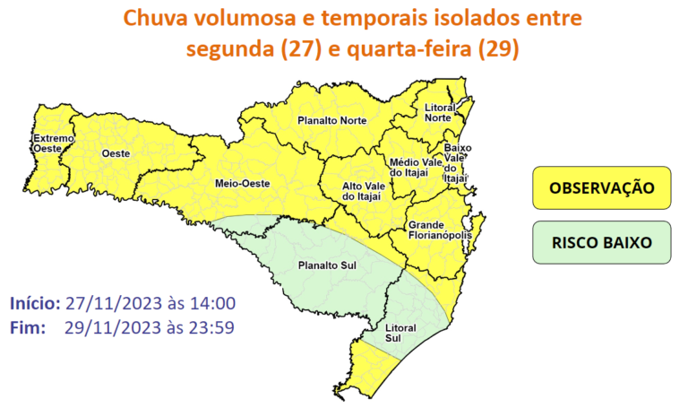 Após Trégua Fortes Chuvas Devem Atingir Santa Catarina Novamente Na Semana 