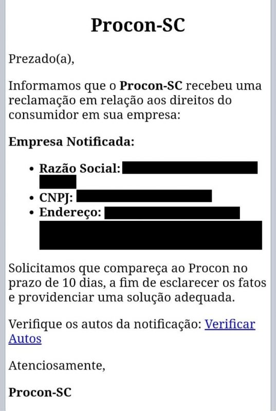 Procon alerta sobre golpe de email 'reclamação de consumidor