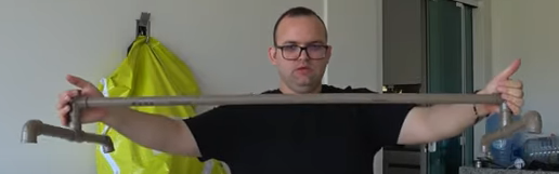 Medidas usados por Ayrlonn para a construção da arara de cano PVC - Foto: AyrlonnGabi/Divulgação/ND