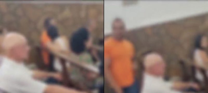 Amante e homem são flagrados em igreja 