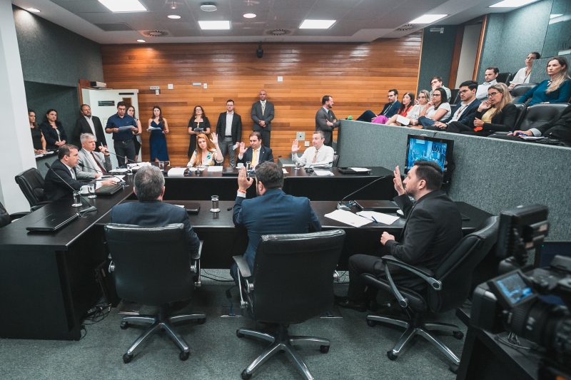 Reuni&atilde;o da CCJ da Alesc – Foto: Bruno Colla&ccedil;o/Ag&ecirc;ncia AL/ND