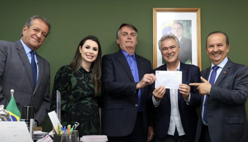 Bolsonaro prestigiou a filia&ccedil;&atilde;o de Freccia no PL – Foto: Divulga&ccedil;&atilde;o